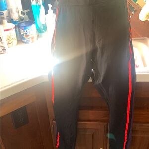 Avia Black and Red Joggers with Athletic Fit